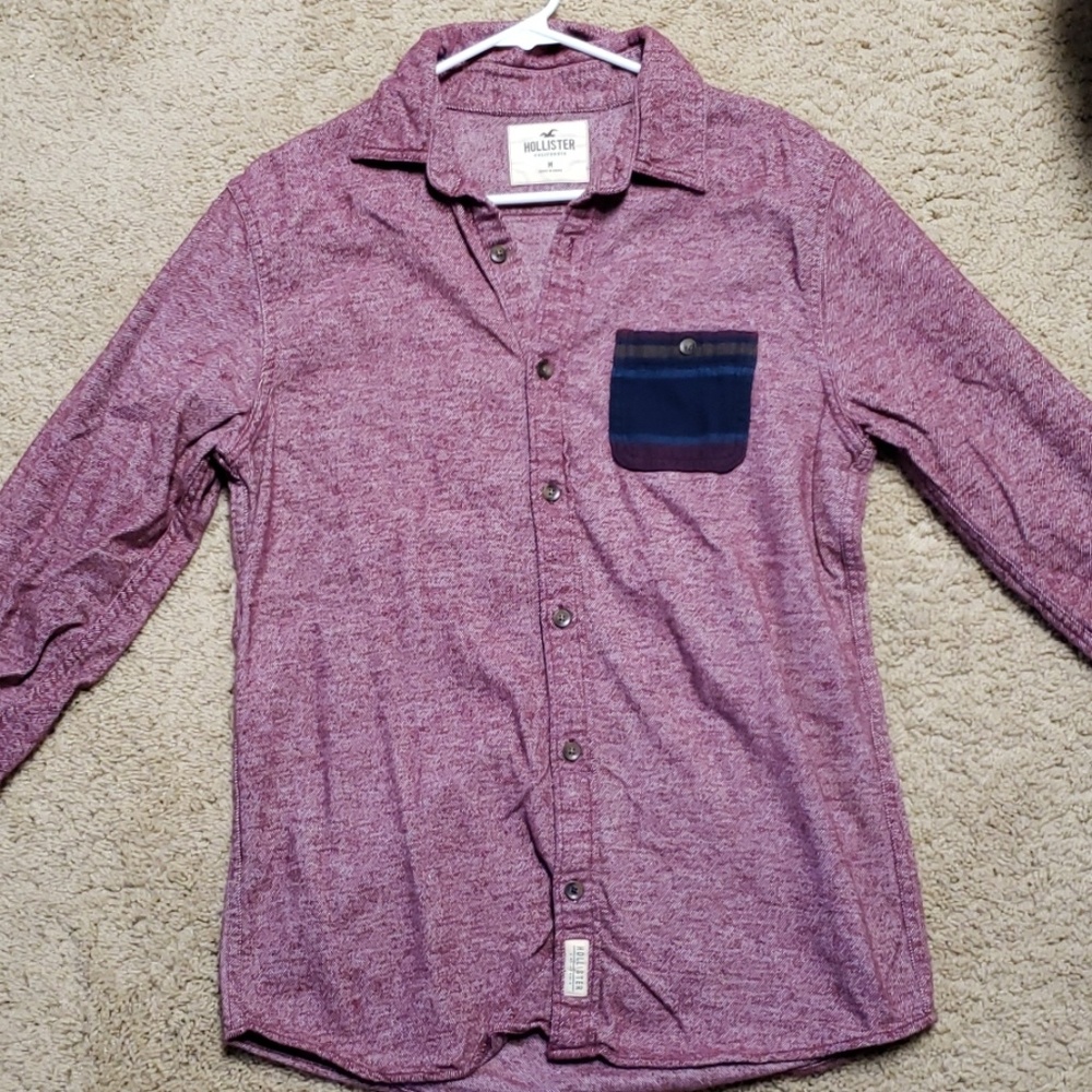 Hollister Flannel Shirt Patterned Pocket